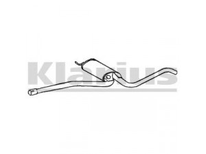 KLARIUS 250689 vidurinis duslintuvas 
 Išmetimo sistema -> Duslintuvas
4B0253409CD, 4B0253409CD