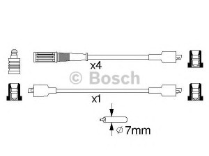 BOSCH 0 986 357 084 uždegimo laido komplektas 
 Kibirkšties / kaitinamasis uždegimas -> Uždegimo laidai/jungtys
7597720, 7597720