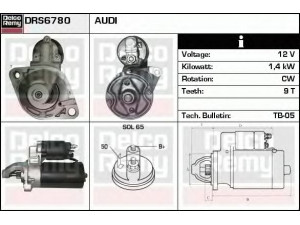 DELCO REMY DRS6780 starteris 
 Elektros įranga -> Starterio sistema -> Starteris
078911023, 078911023X