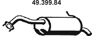 EBERSPÄCHER 49.399.84 galinis duslintuvas 
 Išmetimo sistema -> Duslintuvas
RFA6-40-100E