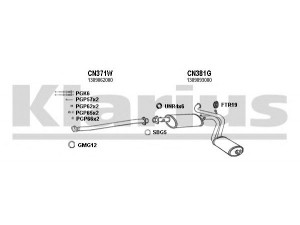 KLARIUS 330429U išmetimo sistema 
 Išmetimo sistema -> Išmetimo sistema, visa