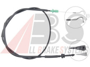 A.B.S. K35330 akceleratoriaus trosas 
 Kuro mišinio formavimas -> Karbiuratorius, sistema -> Valdymo sąsajos/amortizatorius/kameros
701721555AA