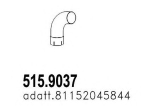 ASSO 515.9037 išleidimo kolektorius 
 Išmetimo sistema -> Išmetimo vamzdžiai
81152045844