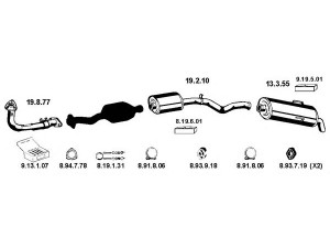 EBERSPÄCHER 222012 išmetimo sistema 
 Išmetimo sistema -> Išmetimo sistema, visa