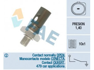 FAE 12880 alyvos slėgio jungiklis 
 Variklis -> Variklio elektra
1094739, 1428055, 1M21-9278-BA