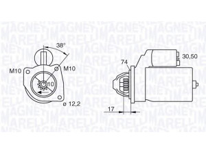 MAGNETI MARELLI 063522625010 starteris 
 Elektros įranga -> Starterio sistema -> Starteris
61R-18-400, B315-18-400, B505-18-400