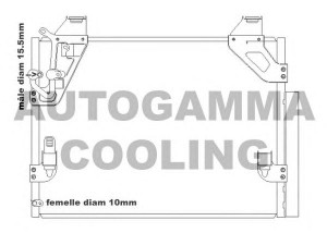 AUTOGAMMA 105552 kondensatorius, oro kondicionierius 
 Oro kondicionavimas -> Kondensatorius
884600K050