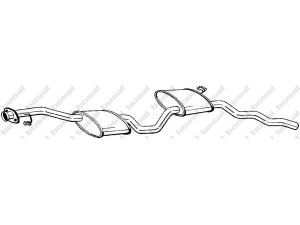 BOSAL 289-861 vidurinis duslintuvas 
 Išmetimo sistema -> Duslintuvas
5023344, 6162051