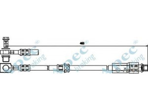 APEC braking HOS3749 stabdžių žarnelė 
 Stabdžių sistema -> Stabdžių žarnelės
13220812, 5562278, 5562279, 13220812