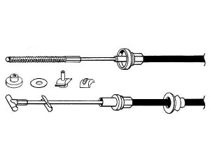 CEF VW01167 sankabos trosas 
 Dviratė transporto priemonės -> Kabeliai ir tachometro velenaai -> Sankabos trosas
6K1721335G, 6K1721335H