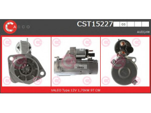 CASCO CST15227GS starteris 
 Elektros įranga -> Starterio sistema -> Starteris
068911024L