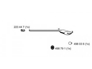 ERNST 640091 vidurinis duslintuvas 
 Išmetimo sistema -> Duslintuvas
1L0 253 409 AC, 1L0 253 409 D, 1L0 253 409 M