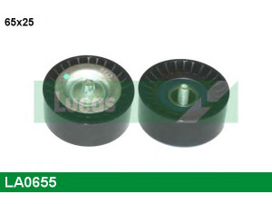 LUCAS ENGINE DRIVE LA0655 kreipiantysis skriemulys, V formos rumbuotas diržas 
 Diržinė pavara -> V formos rumbuotas diržas/komplektas -> Laisvasis/kreipiamasis skriemulys