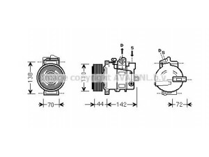AVA QUALITY COOLING MSK571 kompresorius, oro kondicionierius 
 Oro kondicionavimas -> Kompresorius/dalys
0012305411