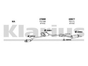 KLARIUS 360941E išmetimo sistema 
 Išmetimo sistema -> Išmetimo sistema, visa