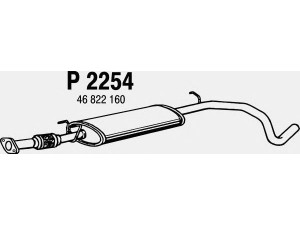 FENNO P2254 vidurinis duslintuvas 
 Išmetimo sistema -> Duslintuvas
46822160