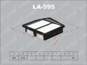 LYNXauto LA-595 oro filtras 
 Filtrai -> Oro filtras
17220-R60-U00