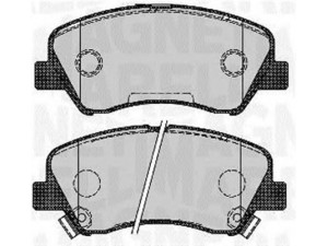 MAGNETI MARELLI 363916060766 stabdžių trinkelių rinkinys, diskinis stabdys