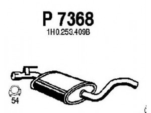 FENNO P7368 vidurinis duslintuvas 
 Išmetimo sistema -> Duslintuvas
1H0253409B, 1H0253409E, 1H0253409Q