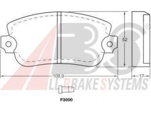 A.B.S. 36083 stabdžių trinkelių rinkinys, diskinis stabdys 
 Techninės priežiūros dalys -> Papildomas remontas
5888544, 82315602