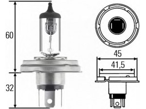 HELLA 8GJ 004 173-121 lemputė, priekinis žibintas