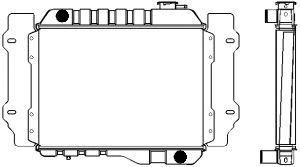 SAKURA  Automotive 1301-0225 radiatorius, variklio aušinimas