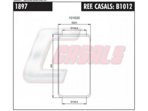 CASALS B1012 dėklas, pneumatinė pakaba 
 Pakaba -> Pneumatinė pakaba
411622, 411623, 6562892, 794686