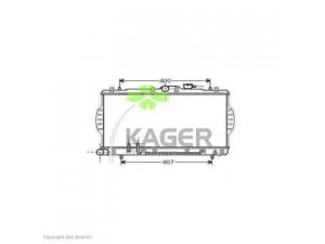 KAGER 31-0514 radiatorius, variklio aušinimas 
 Aušinimo sistema -> Radiatorius/alyvos aušintuvas -> Radiatorius/dalys
2531022070, 2531022B00