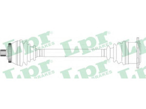 LPR DS14249 kardaninis velenas 
 Ratų pavara -> Kardaninis velenas
8D0407271EB, 8D0407271EK, 8D0407451N