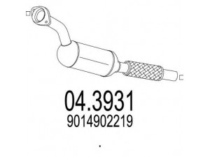 MTS 04.3931 katalizatoriaus keitiklis 
 Išmetimo sistema -> Katalizatoriaus keitiklis
9014902219