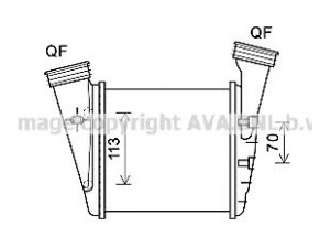 AVA QUALITY COOLING VW4372 tarpinis suslėgto oro aušintuvas, kompresorius 
 Variklis -> Oro tiekimas -> Įkrovos agregatas (turbo/superįkrova) -> Tarpinis suslėgto oro aušintuvas
3B0145806