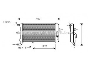 AVA QUALITY COOLING AI2058 radiatorius, variklio aušinimas 
 Aušinimo sistema -> Radiatorius/alyvos aušintuvas -> Radiatorius/dalys
437121251