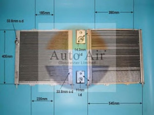 AUTO AIR GLOUCESTER 16-1106 kondensatorius, oro kondicionierius
8200116110, 8200742598