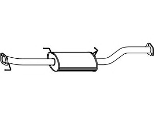 FENNO P3891 vidurinis duslintuvas 
 Išmetimo sistema -> Duslintuvas
MR597163
