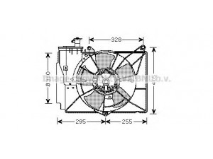 AVA QUALITY COOLING TO7548 ventiliatorius, radiatoriaus 
 Aušinimo sistema -> Oro aušinimas
1636121050, 1636121080, 1636123050