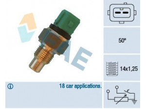 FAE 34430 siuntimo blokas, aušinimo skysčio temperatūra 
 Elektros įranga -> Jutikliai
9625202480, 1338.85