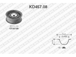SNR KD457.08 paskirstymo diržo komplektas 
 Techninės priežiūros dalys -> Papildomas remontas
051109243A