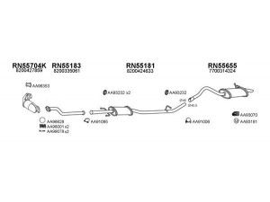 VENEPORTE 550505 išmetimo sistema 
 Išmetimo sistema -> Išmetimo sistema, visa
