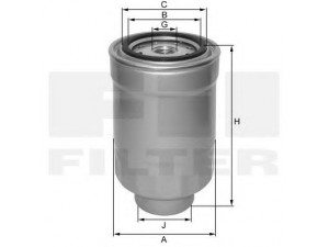 FIL FILTER ZP 548 F kuro filtras 
 Degalų tiekimo sistema -> Kuro filtras/korpusas
186100-5420, 23303-64010-000, 23303-83706