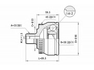 STATIM C.299 jungčių komplektas, kardaninis velenas 
 Ratų pavara -> Sujungimai/komplektas
3B0498099A, 3B0498099D