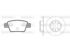 WOKING 89613.00 stabdžių rinkinys, diskiniai stabdžiai 
 Stabdžių sistema -> Diskinis stabdys -> Stabdžių remonto rinkinys
0060801755, 0082433853, 82434070