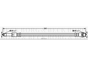 BORG & BECK BBH8104 stabdžių žarnelė 
 Stabdžių sistema -> Stabdžių žarnelės
901 428 91 35, 906 428 09 35
