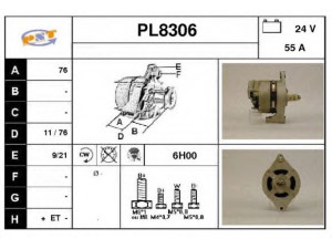 SNRA PL8306 kintamosios srovės generatorius