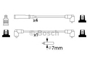 BOSCH 0 986 356 847 uždegimo laido komplektas 
 Kibirkšties / kaitinamasis uždegimas -> Uždegimo laidai/jungtys