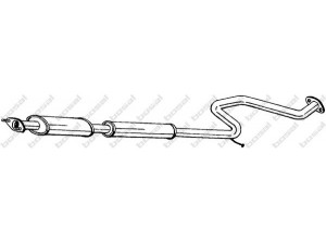 BOSAL 285-397 vidurinis duslintuvas 
 Išmetimo sistema -> Duslintuvas
20030-57Y10, 20030-57Y14, 20030-57Y15