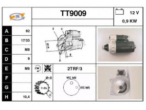 SNRA TT9009 starteris
