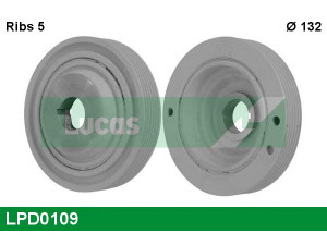 LUCAS ENGINE DRIVE LPD0109 skriemulys, alkūninis velenas 
 Diržinė pavara -> Dirželio skriemulys
1135052