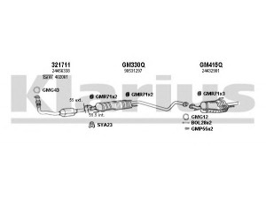 KLARIUS 391421U išmetimo sistema 
 Išmetimo sistema -> Išmetimo sistema, visa
