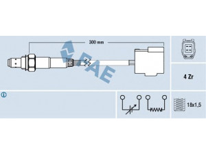 FAE 77261 lambda jutiklis 
 Elektros įranga -> Jutikliai
FS2V-18-861 B, FS8A-18-861