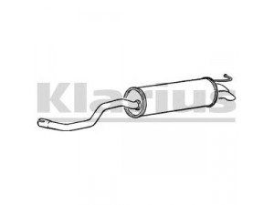 KLARIUS 240505 galinis duslintuvas 
 Išmetimo sistema -> Duslintuvas
1G6253609C, 1J6253609C, 1G6253609C